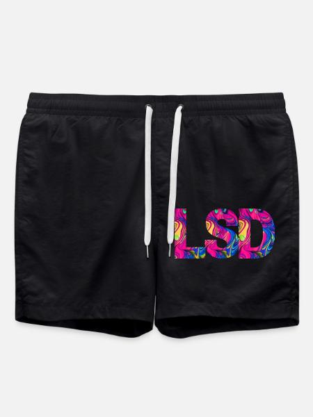 LSD 25 Sunshine Acid - Swim Trunks - black