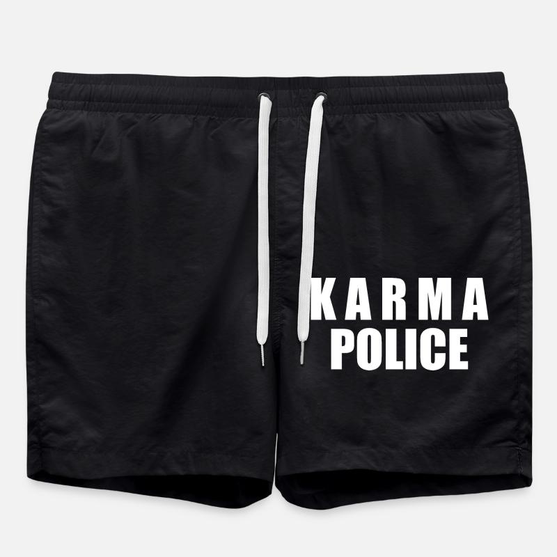 Karma police - Short de bain - noir