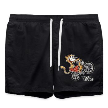 Tigre sauvage - Short de bain - noir - Devant - AI Model Male 185 light (185cm)