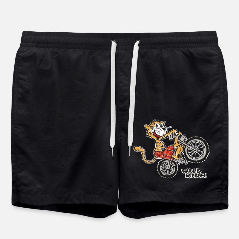 Wild Ride Tiger - Swim Trunks - black