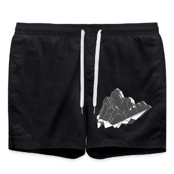 Moucherolle - Short de bain - noir - Devant - AI Model Male 185 light (185cm)