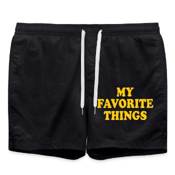 my favorite things - Short de bain - noir - Devant - AI Model Male 185 light (185cm)