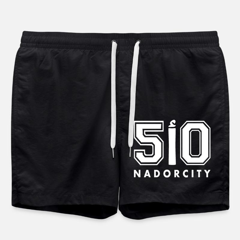 Nador license plate ا 50 - Swim Trunks - black