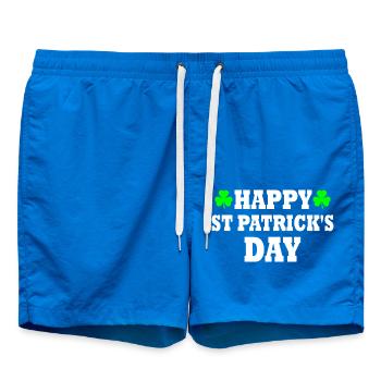 happy st patrick's day - Swim Trunks - cobalt blue - Front