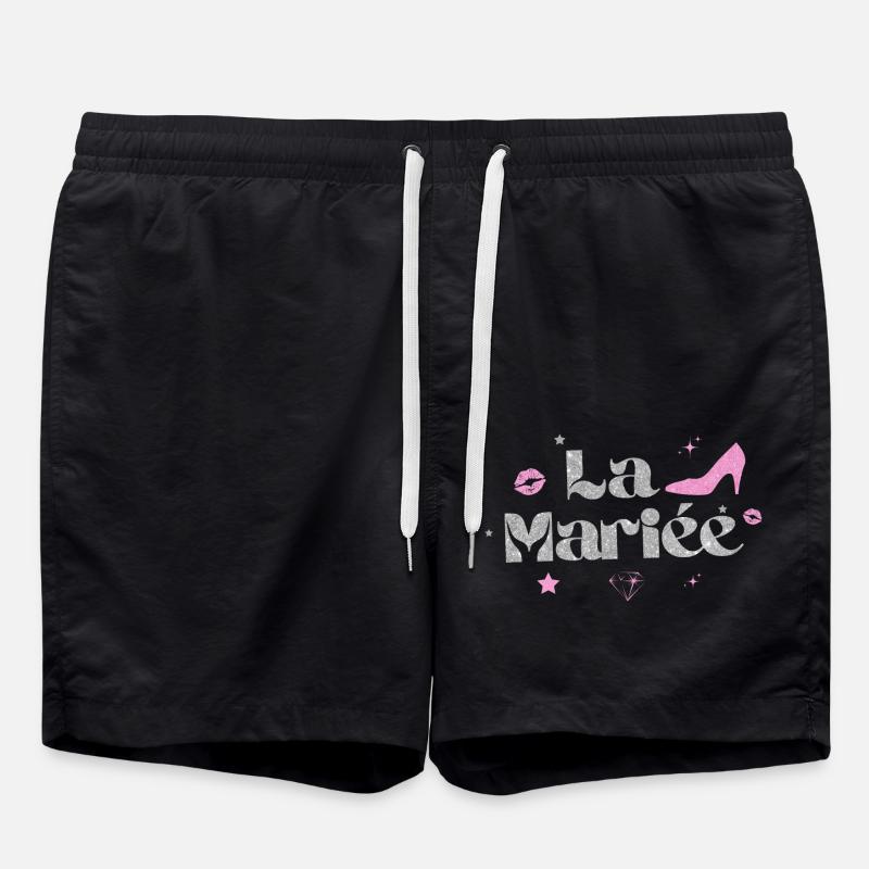 The Silver Bride - Swim Trunks - black
