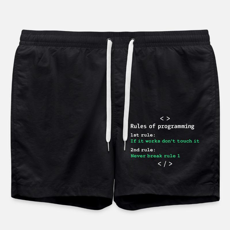 Rules of programming - Swim Trunks - black