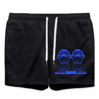 2 Cool DJ Dinosaur T-Rex Mixer Musique de fête - Short de bain - noir - Devant - AI Model Male 185 light (185cm)