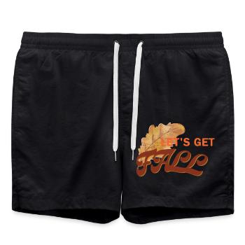 Auf geht's zum Herbst | Auf geht's in den Herbst - Badeshorts - Schwarz - Vorne - AI Model Male 185 light (185cm)