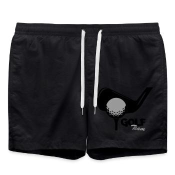 Équipe de golf - Short de bain - noir - Devant - AI Model Male 185 light (185cm)