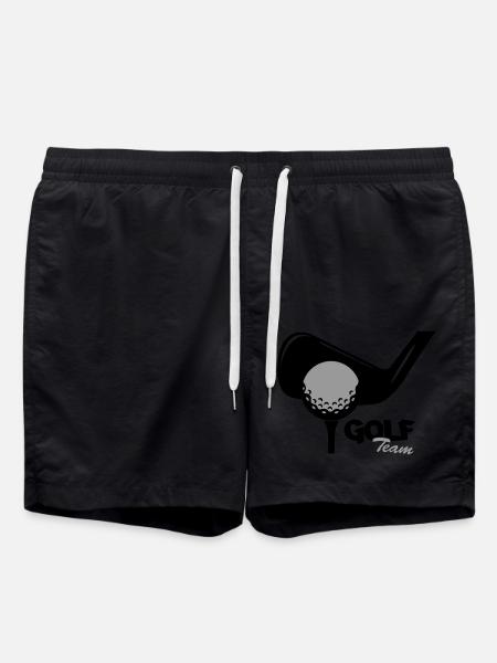 golf team - Badeshorts - Schwarz