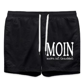 MOIN - Badeshorts - Schwarz - Vorne - AI Model Male 185 light (185cm)