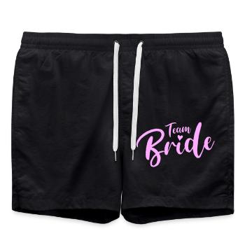 bride team - Badeshorts - Schwarz - Vorne - AI Model Male 185 light (185cm)