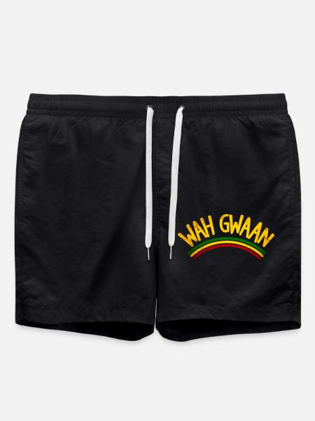 wah gwaan - Badeshorts - Schwarz
