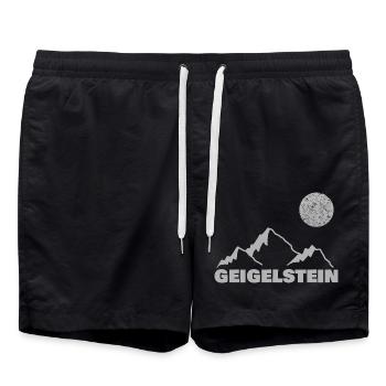 Klettern geigelstein - Badeshorts - Schwarz - Vorne - AI Model Male 185 light (185cm)