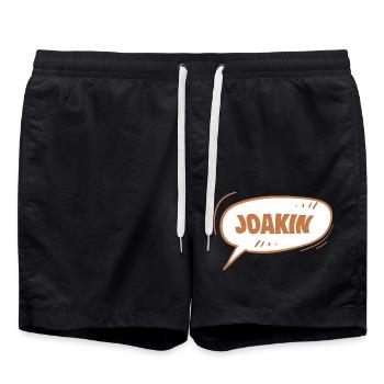 Gift for Joakin - Swim Trunks - black - Front - AI Model Male 185 light (185cm)