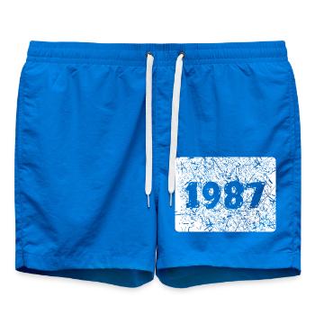 Jahr 1987 - Badeshorts - Cobalt blue - Vorne