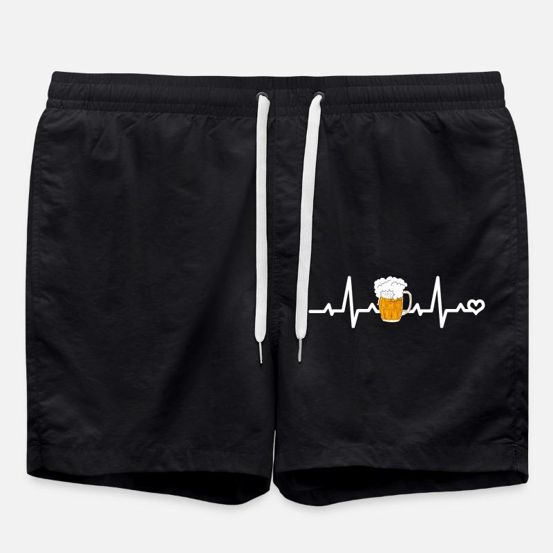 Ligne Beer Heart - Short de bain - noir