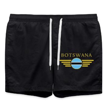 I Love Botswana, Elegance Style Design T-Shirt - Swim Trunks - black - Front - AI Model Male 185 light (185cm)