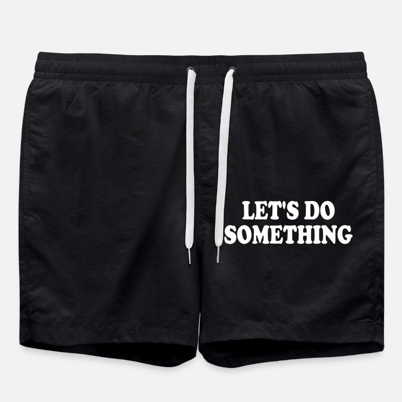 lets do something - Swim Trunks - black