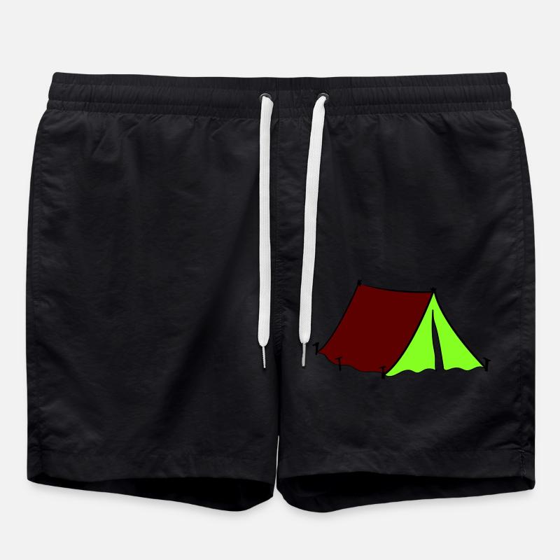 tent - Swim Trunks - black