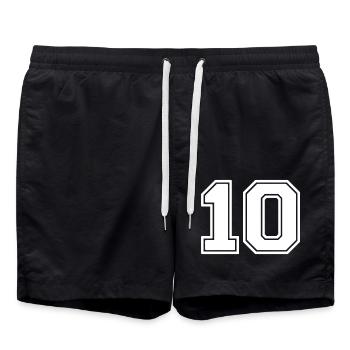 10 - Swim Trunks - black - Front - AI Model Male 185 light (185cm)