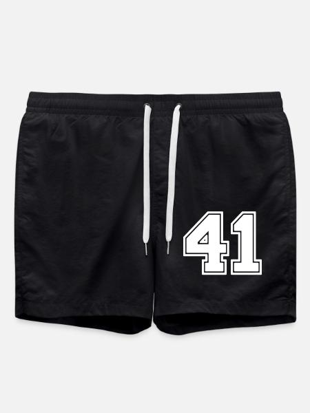 Number 41 - Swim Trunks - black