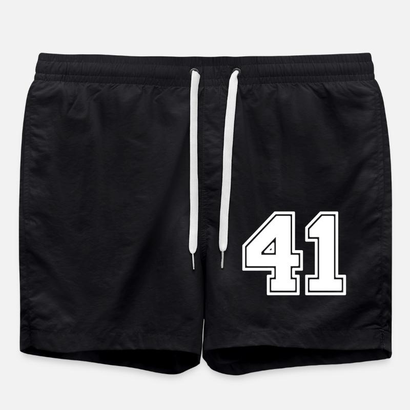 Number 41 - Swim Trunks - black