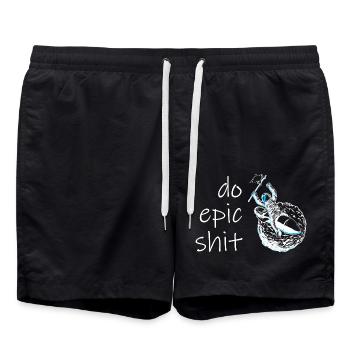 Fusée astronaute Epic Cheer - Short de bain - noir - Devant - AI Model Male 185 light (185cm)