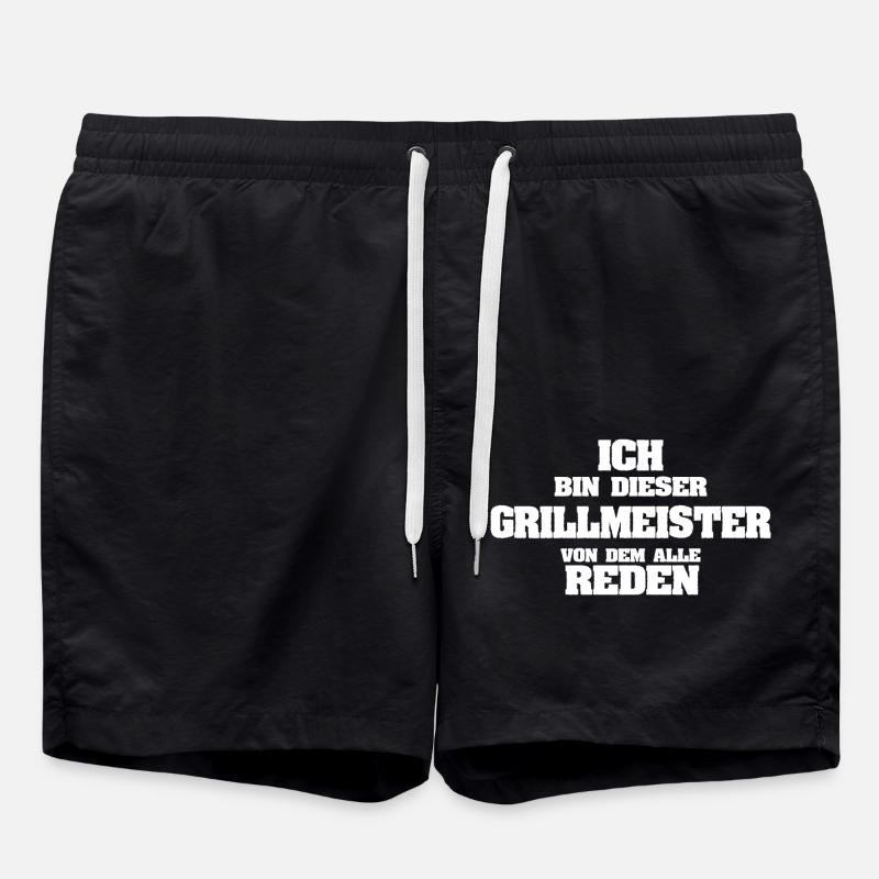 Grillmeister - Badeshorts - Schwarz