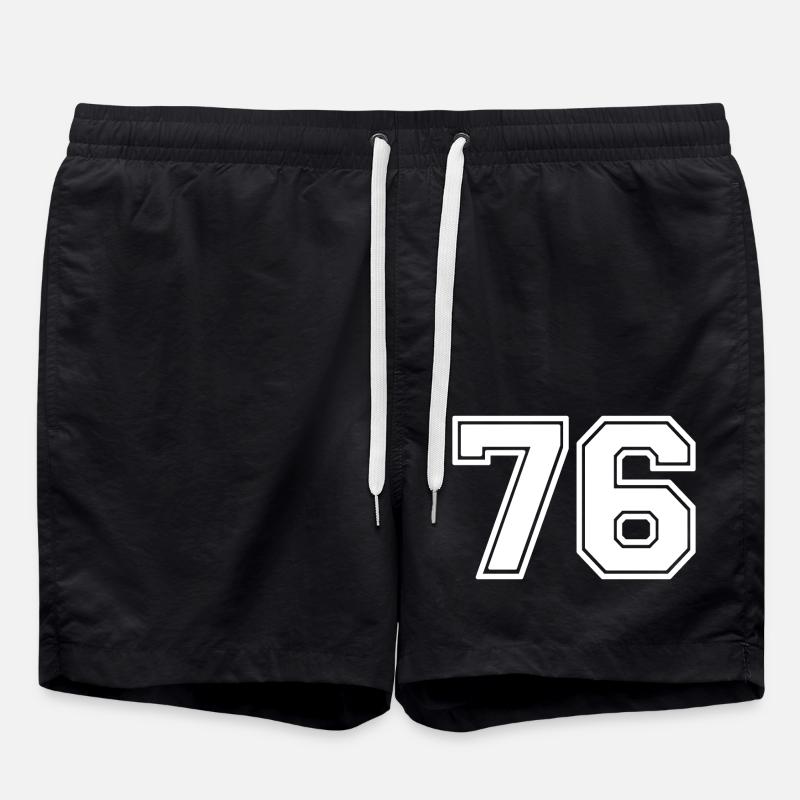 76 - Short de bain - noir