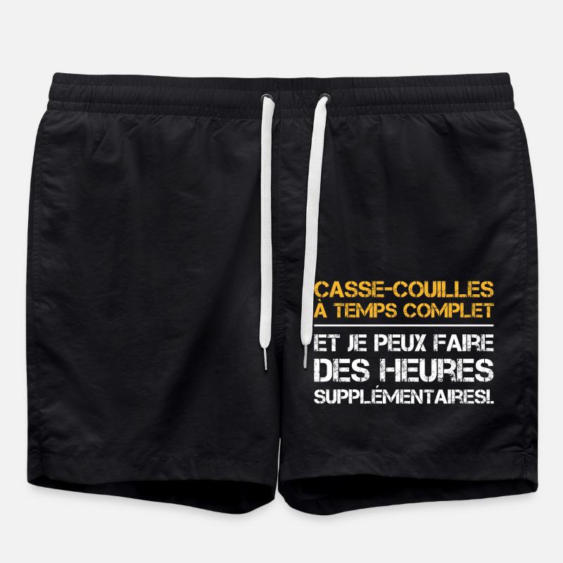 Vollzeit-Draufgänger - Badeshorts - Schwarz
