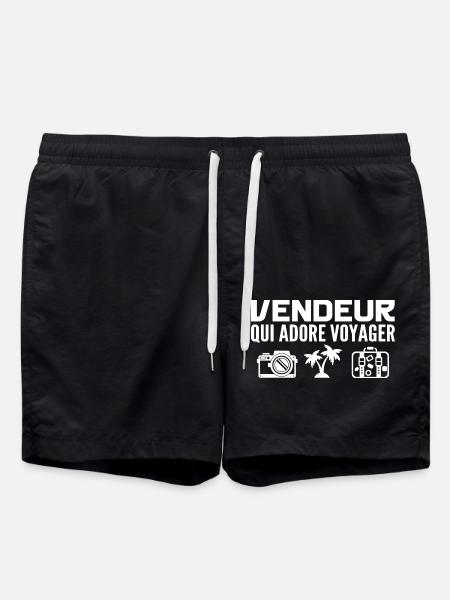 Travelers & Sellers: Passion & Discovery - Swim Trunks - black