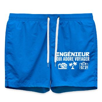 Voyageurs & Ingénieurs : Passion & Découverte - Short de bain - cobalt blue - Devant