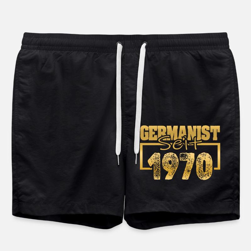1970 - Badeshorts - Schwarz