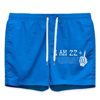 J’ai 22 ans et majeur - 23e anniversaire - Short de bain - cobalt blue - Devant