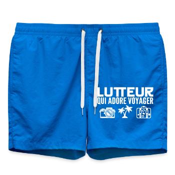 Voyageurs & Lutteurs : Passion & Découverte - Short de bain - cobalt blue - Devant