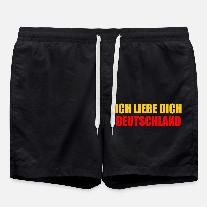 I love you Germany - Swim Trunks - black