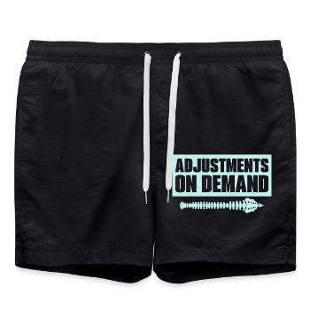 Adjustments On Demand Chiropractor Physical Therap - Swim Trunks - black - Front - AI Model Male 185 light (185cm)