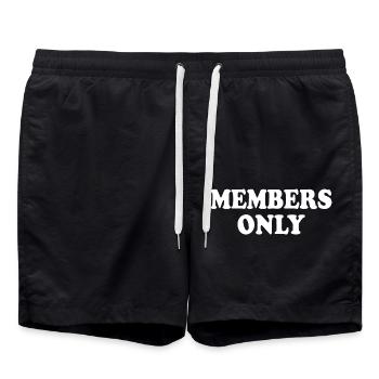 members only - Swim Trunks - black - Front - AI Model Male 185 light (185cm)