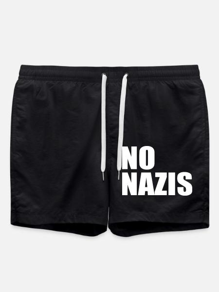 Pas de nazis - Short de bain - noir