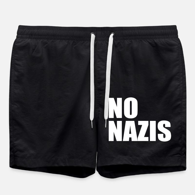 Pas de nazis - Short de bain - noir