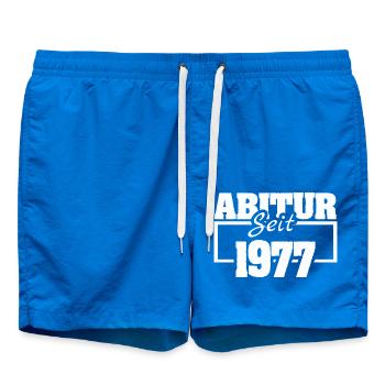 1977 - Swim Trunks - cobalt blue - Front