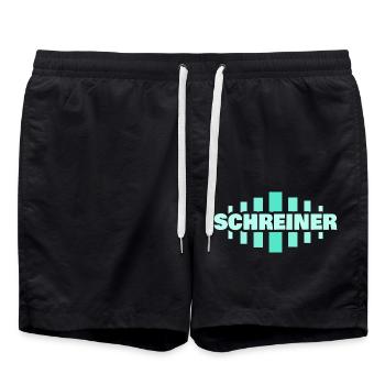 Charpentier - Short de bain - noir - Devant - AI Model Male 185 light (185cm)