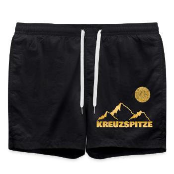 Kreuzspitze de montagne - Short de bain - noir - Devant - AI Model Male 185 light (185cm)