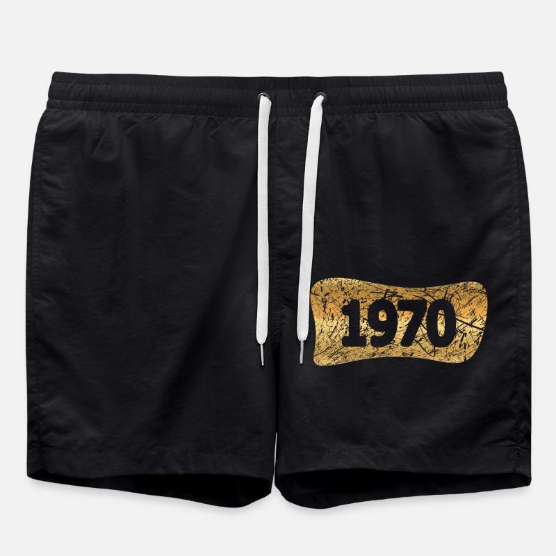 Gold bars 1970 - Swim Trunks - black