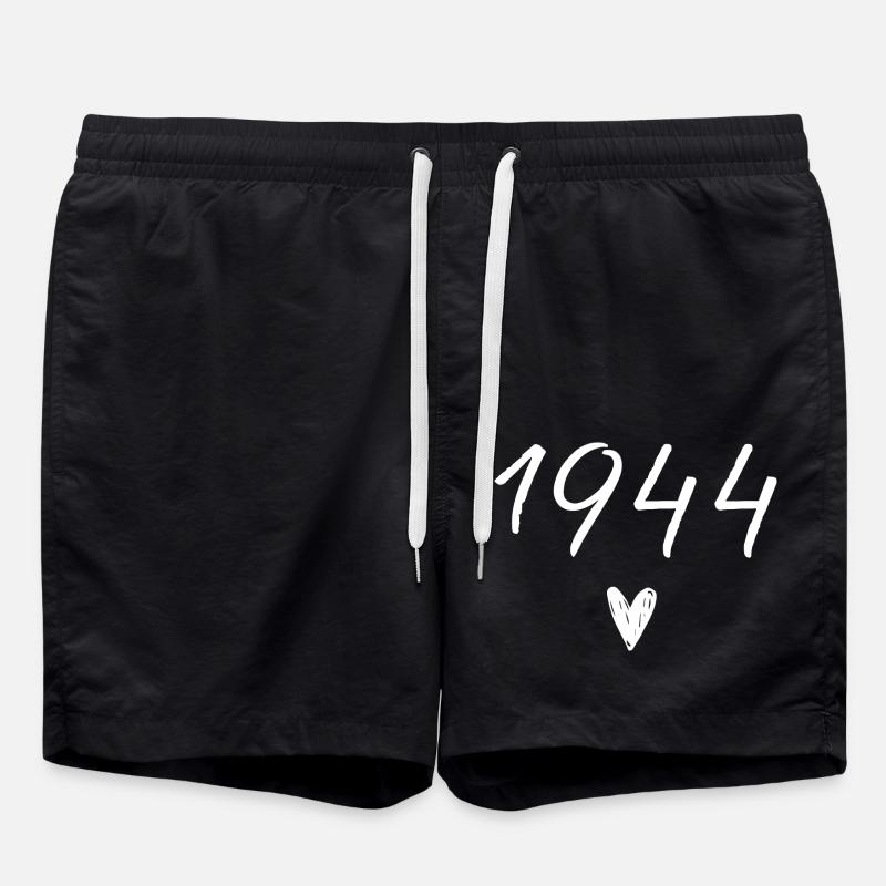 1944 coeur anniversaire - Short de bain - noir