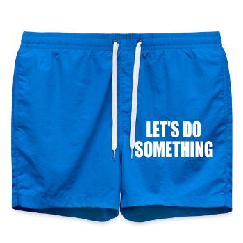 lets do something - Swim Trunks - cobalt blue - Front