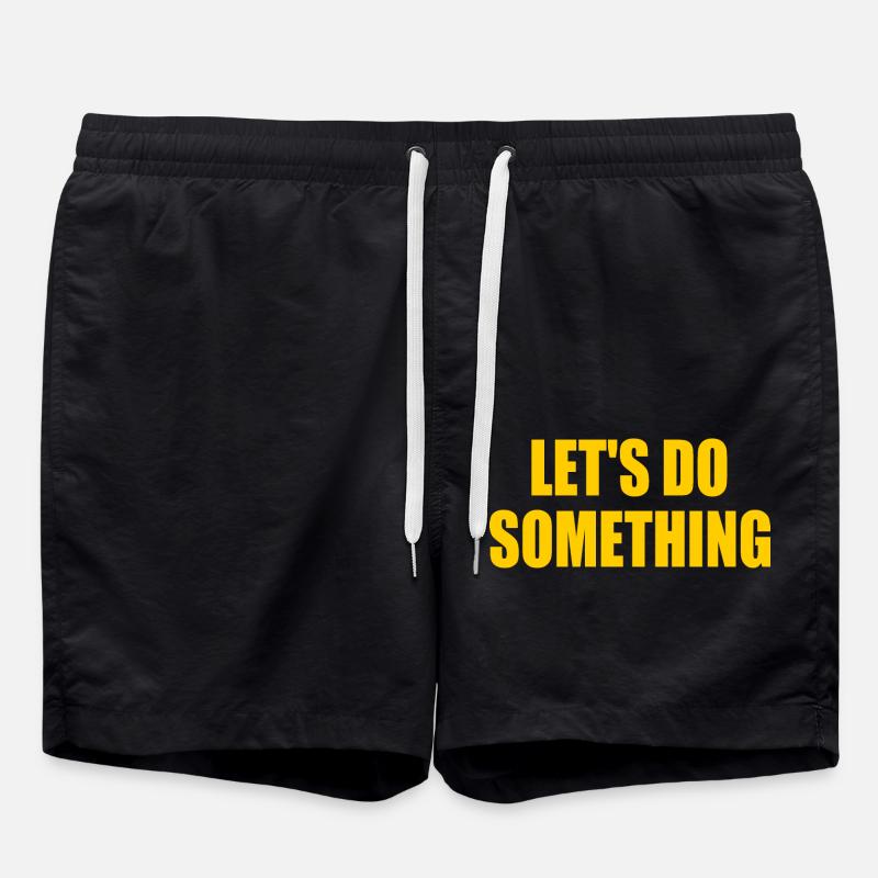 lets do something - Swim Trunks - black