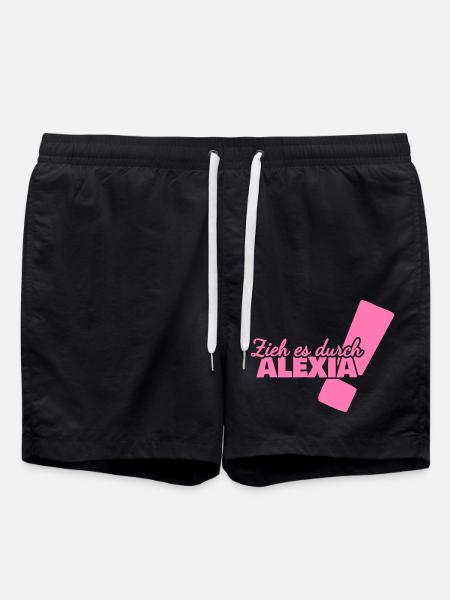 First name Alexia - Swim Trunks - black