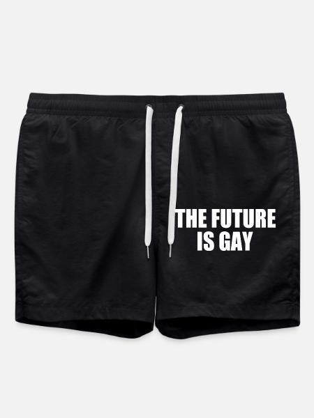 The future is gay - Swim Trunks - black